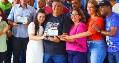 Governador Flávio Dino entrega Areninha Esportiva e vistoria obras de hospital em Lajeado Novo