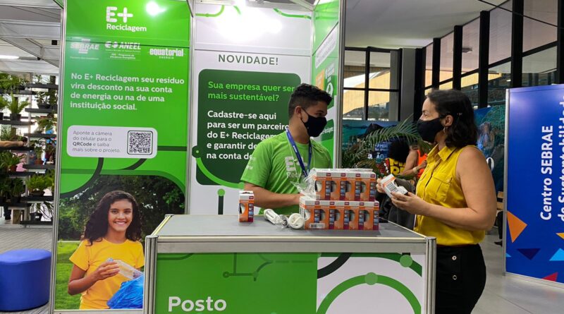 Equatorial Maranhão promove ações de reciclagem e troca de lâmpadas na Feira do Empreendedor Sebrae