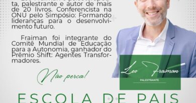 Leo Fraiman faz palestra gratuita para pais e educadores em São Luís