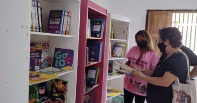 Atividades lúdicas do “Cidadania e Leitura” movimentam a Biblioteca Comunitária Luiz Phelipe Andrès neste sábado (11)