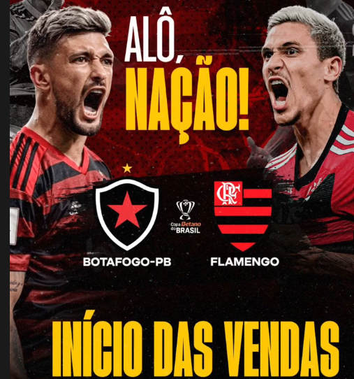 Botafogo-PB x Flamengo-RJ: Saiba como comprar o seu ingresso