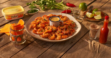 Camarão Flambado na Cachaça