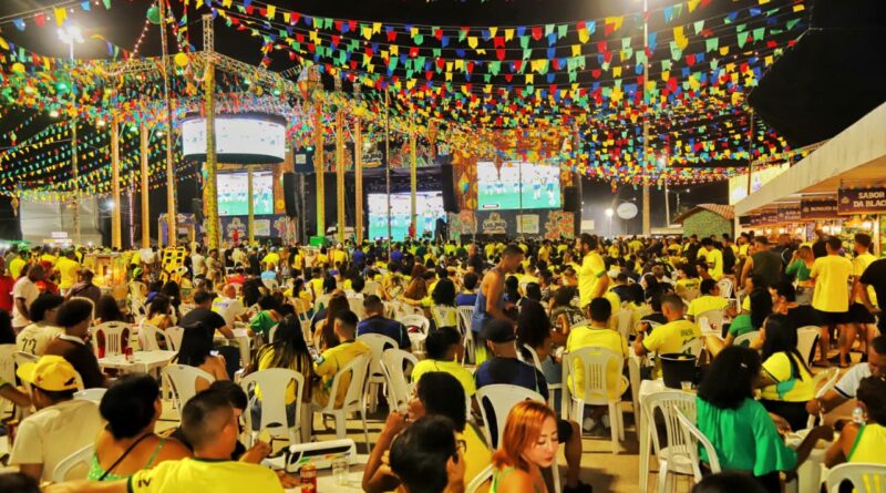Futebol e São João se encontram em noite de festa no Arraial da Cidade