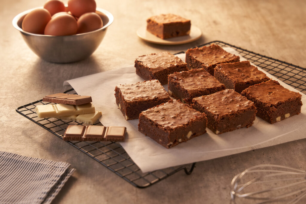 brownie de três chocolates