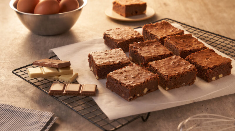 brownie de três chocolates