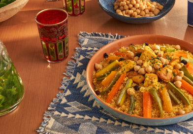 Receita de Cuscuz Marroquino de Legumes e Frango