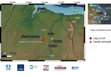 Tremor de terra é registrado em Caxias-MA nesta quarta-feira (22)
