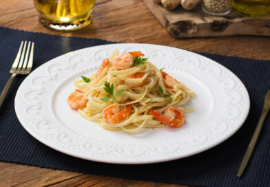 Receita – Linguine com Camarão e Gengibre: Refinamento e frescor na mesa