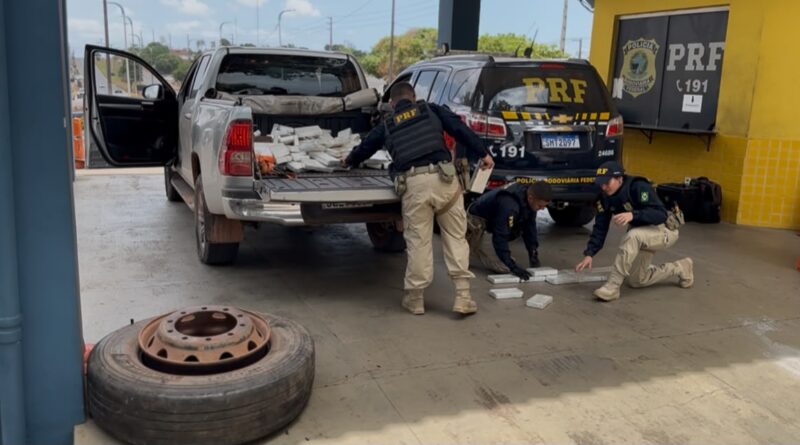 Ação conjunta da PRF resulta em grande apreensão de drogas na BR-135, no Maranhão